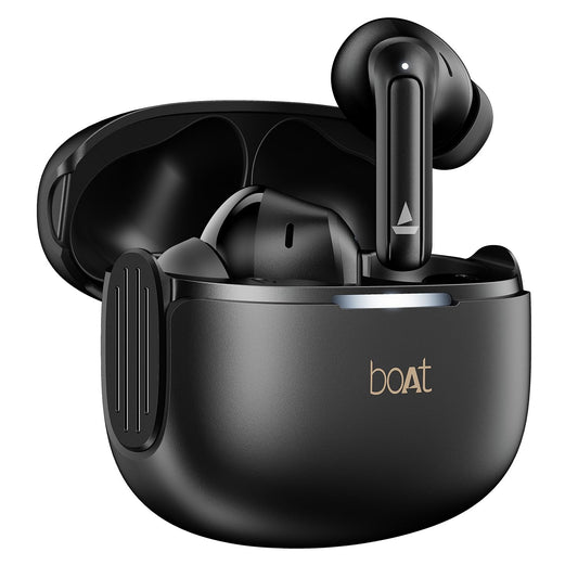 boAt 2025 Launch Airdopes 219, 4Mics ENx Tech, 40 Hrs Battery, Best in Segment for Calling,Free Music Streaming,13mm Drivers, Bluetooth Earbuds, TWS Ear Buds Wireless Earphones with mic (Carbon Black)