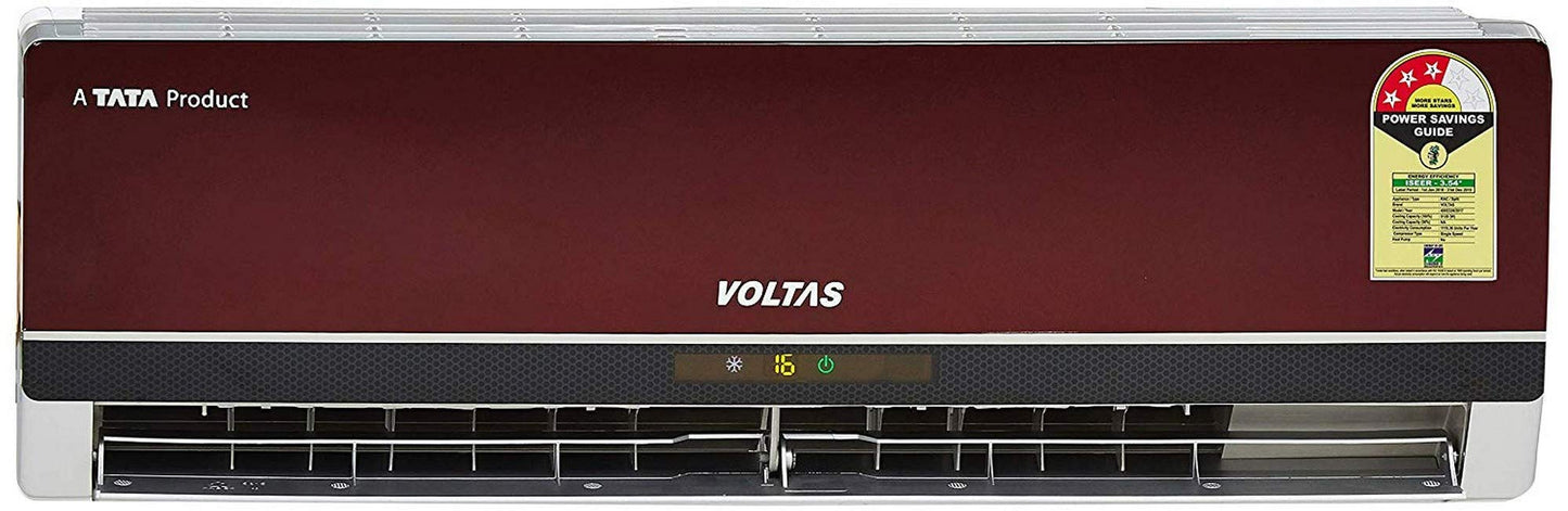 Voltas 1.5 ton 3 Star, Inverter Split AC (Copper, 4-in-1 Adjustable Mode, Anti-dust Filter,183V Vectra CAW, White)