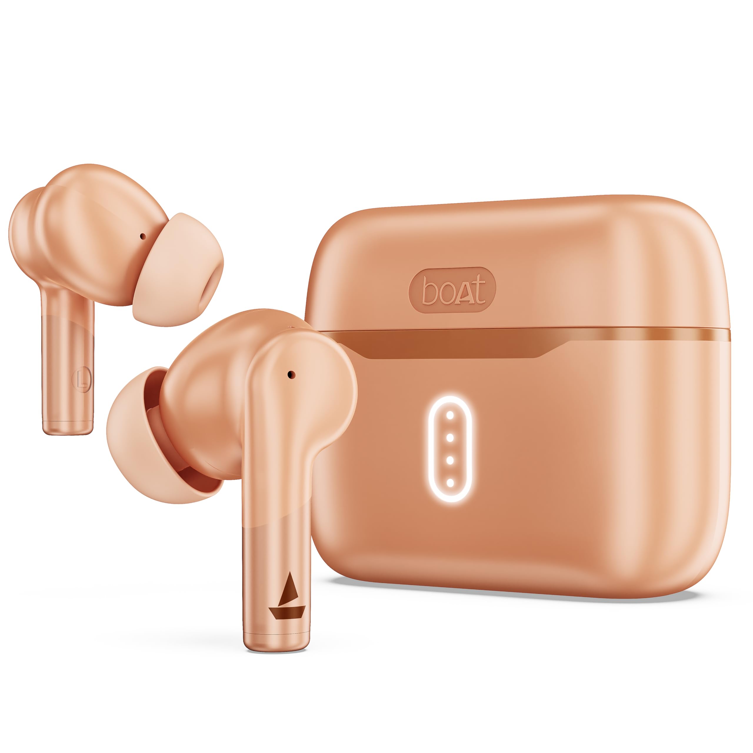 boAt Airdopes 141/8, Low Latency, ENx Tech, 42HRS Battery, Fast Charge, IWP, IPX4, v5.1 Bluetooth Earbuds, TWS Ear Buds Wireless Earphones with mic (Bold Black)
