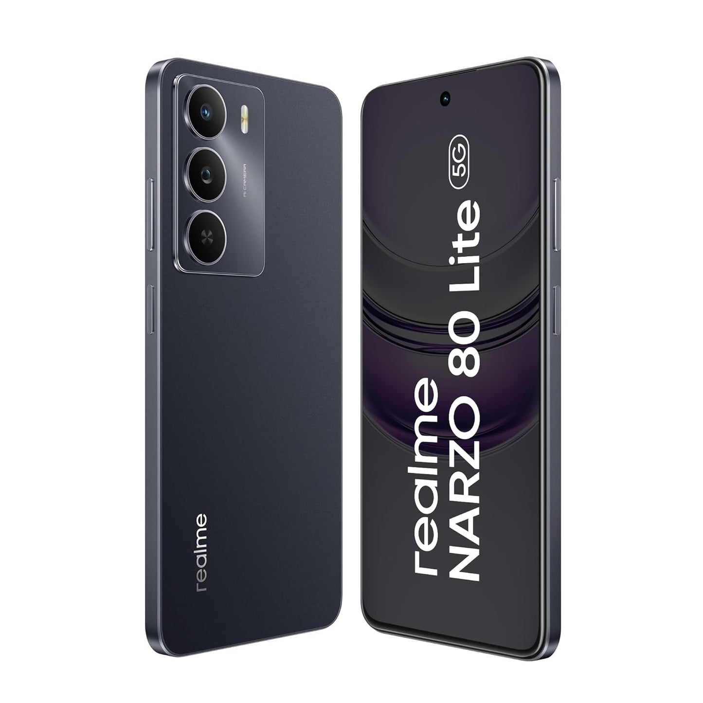 realme NARZO 80 Lite 5G (Onyx Black, 6GB+128GB) | 6000mAh Long-Lasting Battery | MediaTek Dimensity 6300 5G | AI Assist | IP64 Rated Water & Dust Resistance | Military-Grade Durability