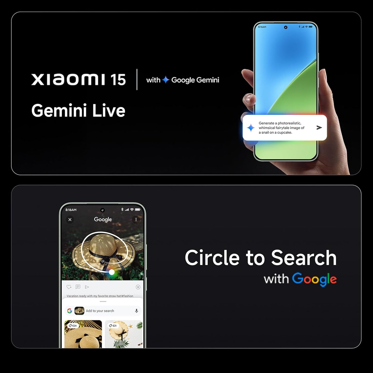 Xiaomi 15 (Green, 12GB/512GB)| 50 MP Leica Triple Camera | SD 8 Elite | 1.5K CrystalRes Dynamic 1-120 Hz AMOLED | Hyper AI
