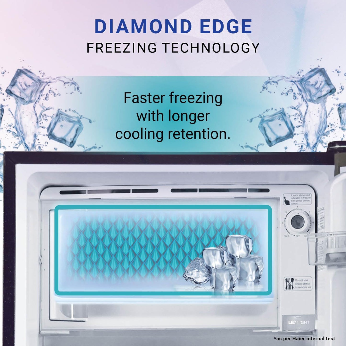 Haier 205 L, 3 Star, Direct-Cool Single Door Refrigerator (HED-213MRB-N, Marine Rose, Base Stand Drawer)