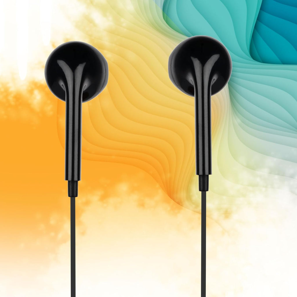 ZEBRONICS Zeb-Buds 30 3.5mm Stereo Earphone with Microphone for Calling, Volume Control, Multifunction Button, 14mm Drivers, Stylish eartip,1.2 Meter Durable Cable and Lightweight Design(Black)