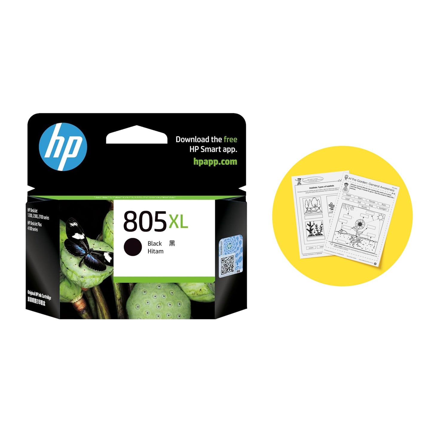 HP 805 Black Original Ink Cartridge