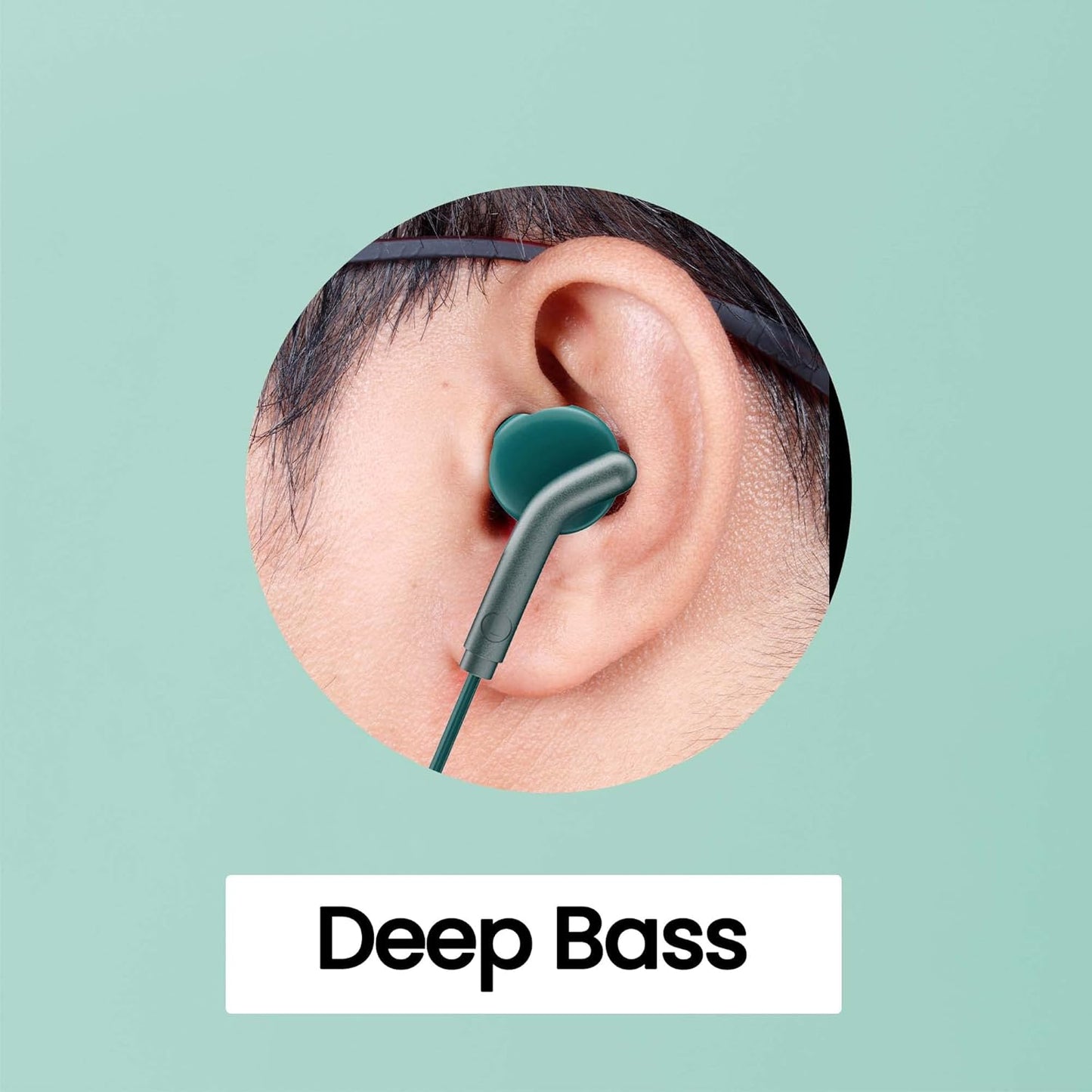 ZEBRONICS Bro in Ear Wired Earphones with Mic, 3.5mm Audio Jack, 10mm Drivers, Phone/Tablet Compatible (Green)