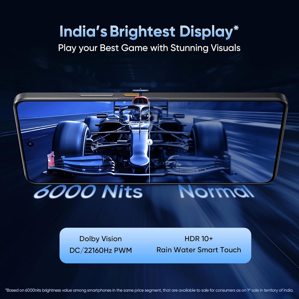 realme GT 7T (Racing Yellow,8GB+256GB) | MediaTek D8400 MAX | Strongest Battery Combo 7000mAh + 120W | AI 4K 60FPS Travel Camera | 360° Cooling IceSense Design with Graphene | 6000 nits Display