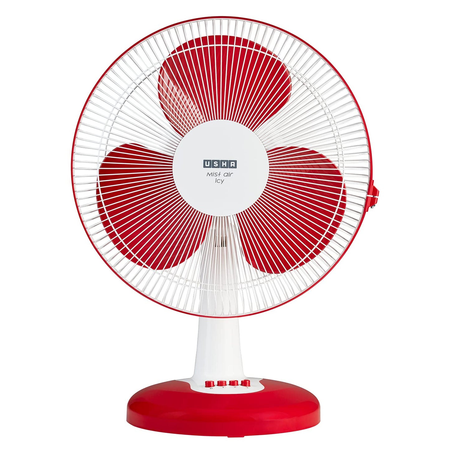 USHA Maxx Air Ultra Table Fan | 400MM Sweep Size | 1350_RPM | Aerodynamic Blade Design for High Air Delivery | Corrosion Protection with Plastic Blades | 3 Speed Settings | Light Blue