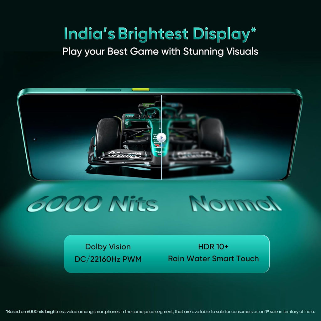 realme GT 7 Dream Edition (Aston Martin Green,16GB+512GB) | Co-Designed with Aston Martin Aramco F1 Team | India’s 1st MTK D9400e | Strongest Battery Combo 7000mAh+120W | AI 4K 120FPS Travel Camera