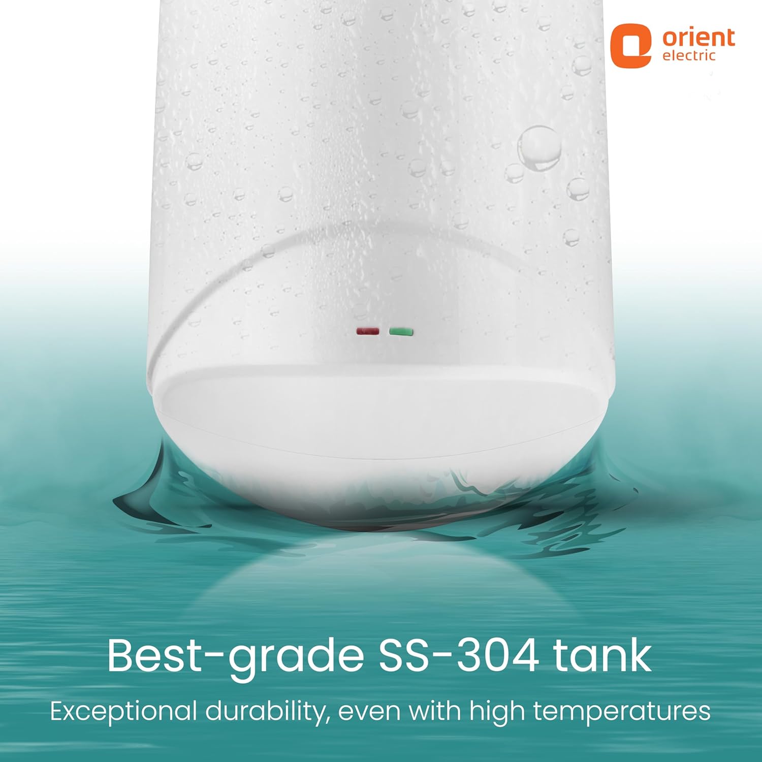 Orient Electric Aura Instant Pro | 3 Litre Instant Water Heater| Stainless Steel Tank | Shockproof | 6.5 bar pressure compatibility | Suitable for low & mid rise buildings | 5 years tank warranty