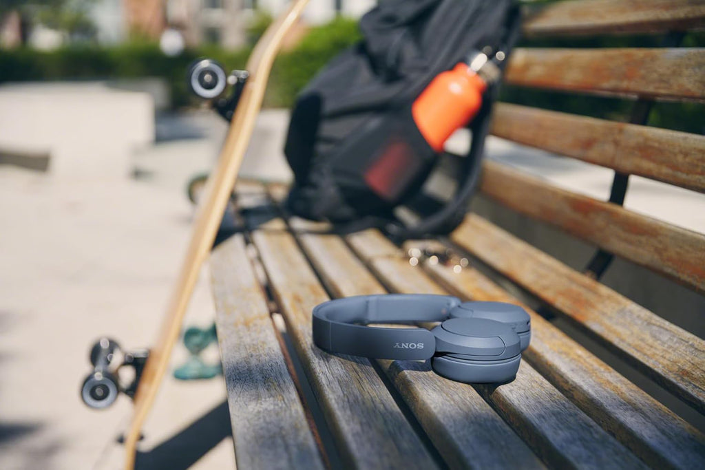 Sony WH-CH520 Wireless Bluetooth Headphones On Ear with Mic, Up to 50Hrs Battery, Quick Charge, DSEE Upscale, Multipoint Connectivity, Voice Assistant, Customized EQ-Blue