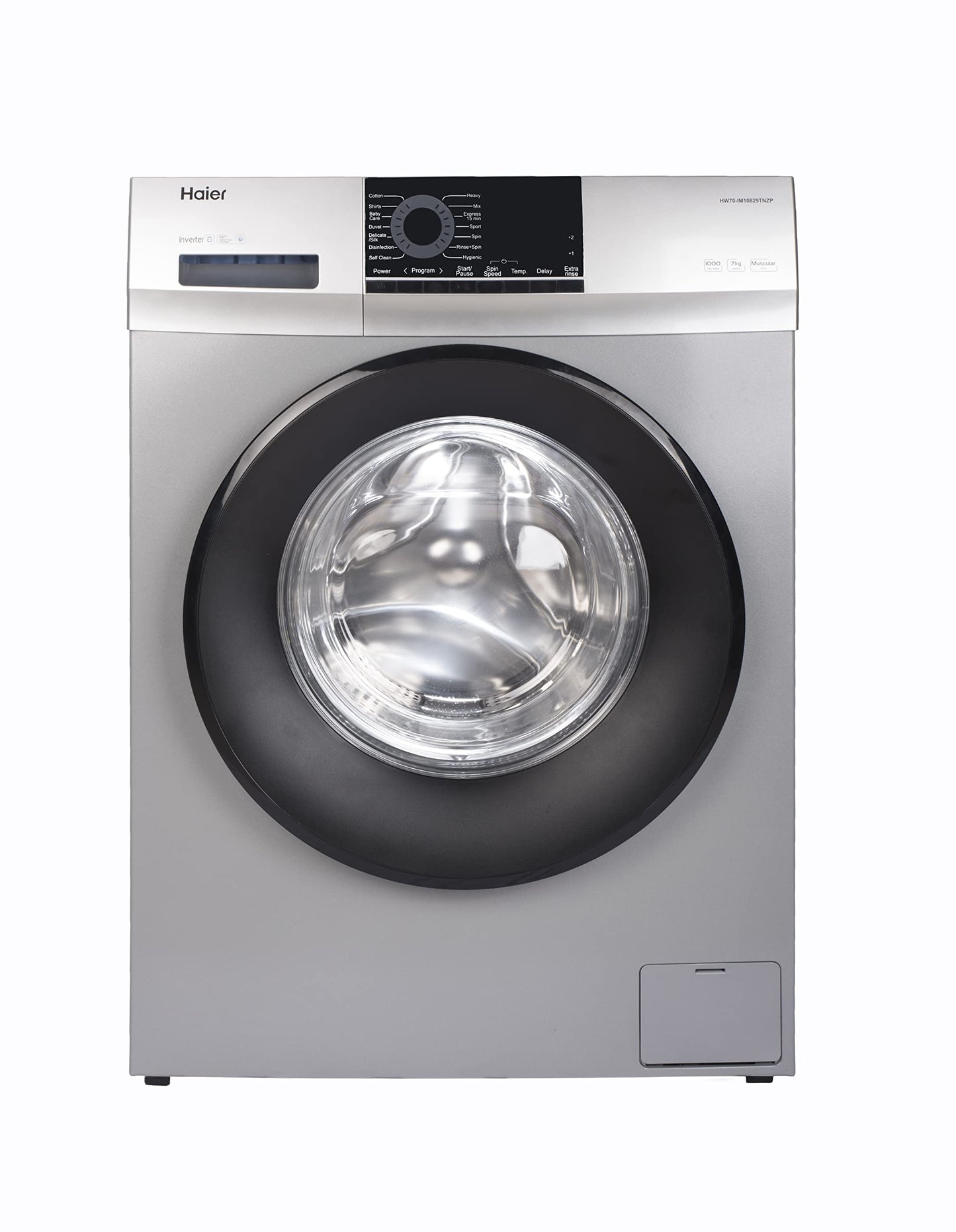 Haier 8 Kg Frontload with 525 Super drum, Refresh, AI DBT and 5 Star rating (HWM80-IM12929EBK)