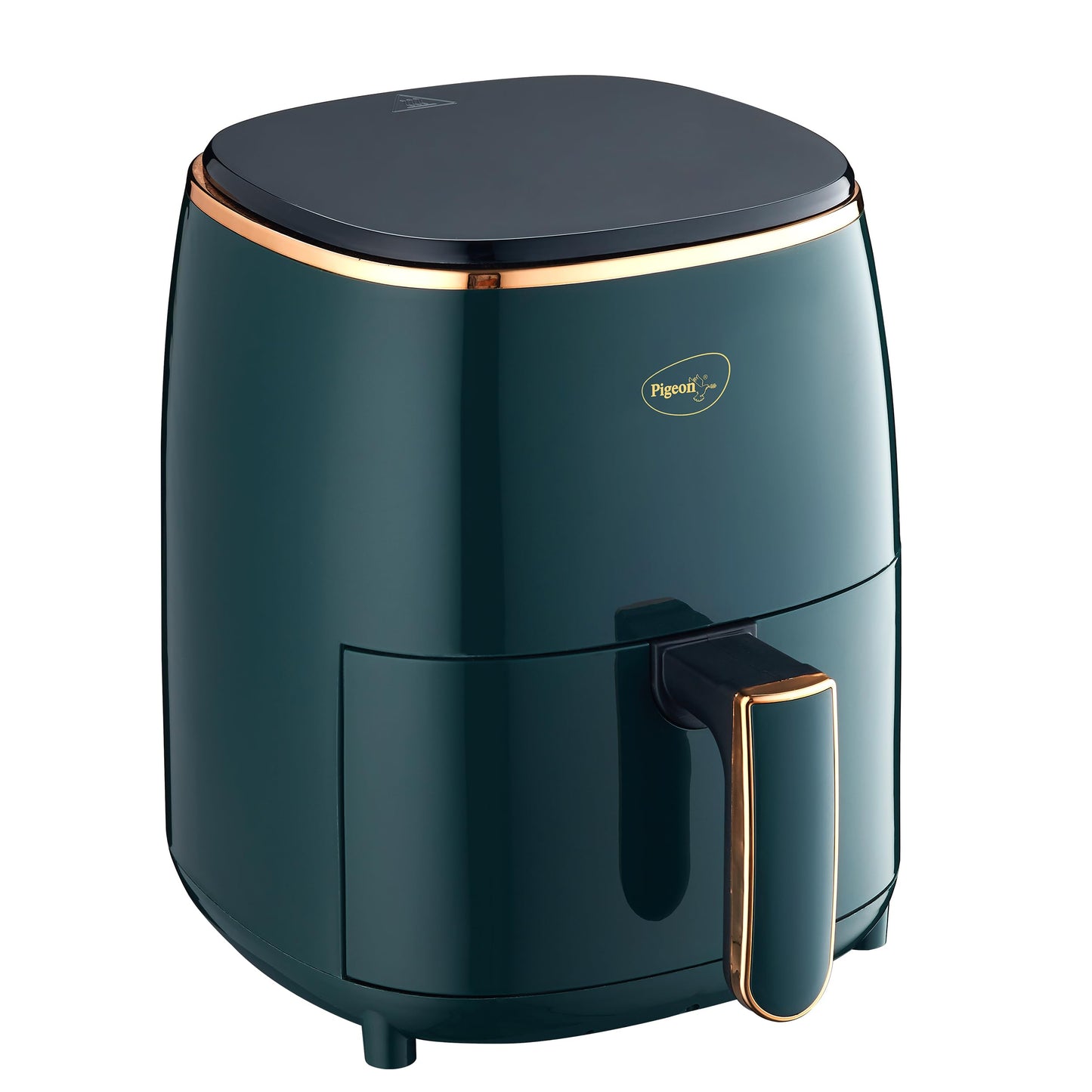 Pigeon Healthifry Manual Air Fryer, 360° High Speed Air Circulation Technology 1200 W with Non-Stick 4.2 L Basket - Green