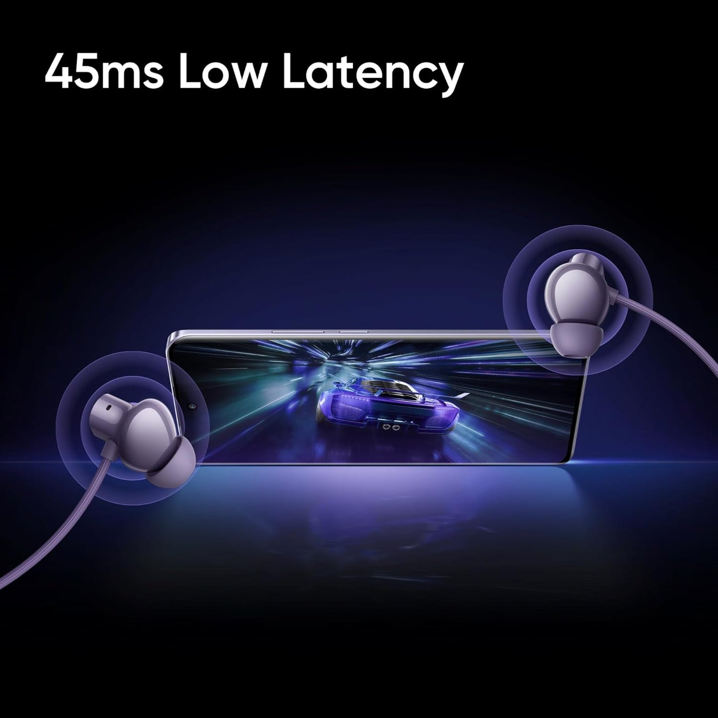 realme Buds Wireless 5 ANC in Ear Bluetooth Headphones,50dB ANC, 13.6mm Dynamic Bass Driver,360° Spatial Audio,45ms Low Latency,Upto 38hrs Playback,IP55 Rating,Dual Device Connection (Midnight Black)