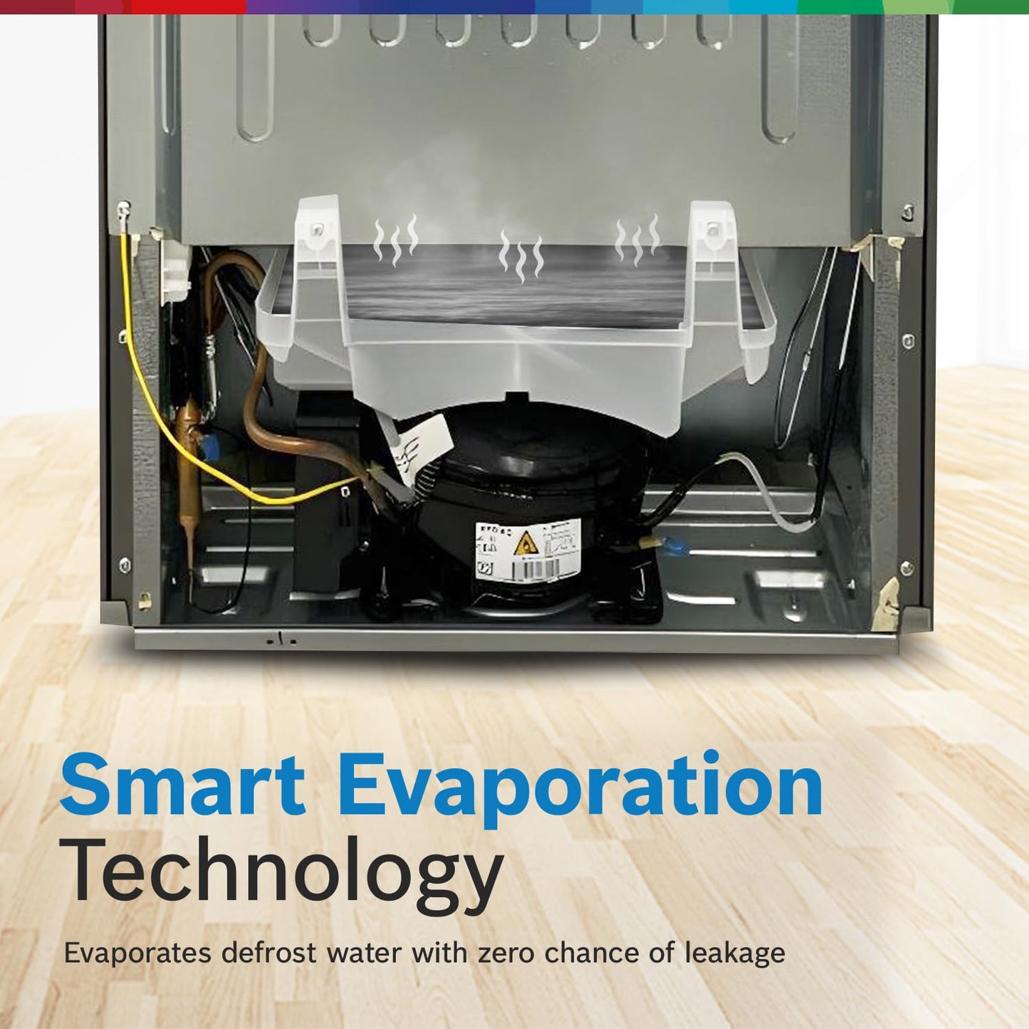 Bosch 187L, 4 Star, Single Door Refrigerator with Industry's largest base drawer, vegetable box* & Beverage space (CST18B34PI, Feather blue) 18 Hr Cooling Retention, 2.5x Cooling, inverter compressor