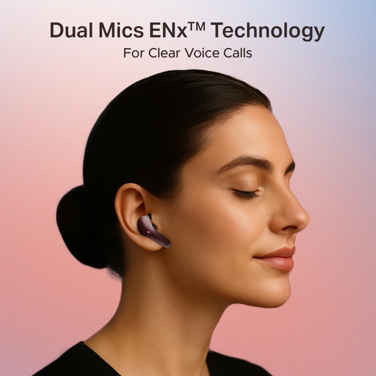 boAt Airdopes Plus 311 (2025 Launch), Glass Design, Dual Mics ENx, Fast Charge, 50 Hrs Battery, Low Latency, IPX4, Bluetooth Earbuds, TWS Ear Buds Wireless Earphones with mic (Crimson Red)