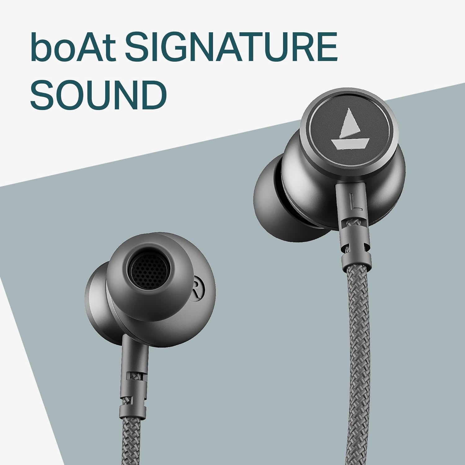 boAt Rockerz 113 (2025 Launch), 40 Hrs Playback, Dual Pair, Fast Charge, Enx Tech, Low Latency, Magnetic Buds, Bluetooth Neckband, Wireless with Mic in Ear Earphones(Ash Grey)