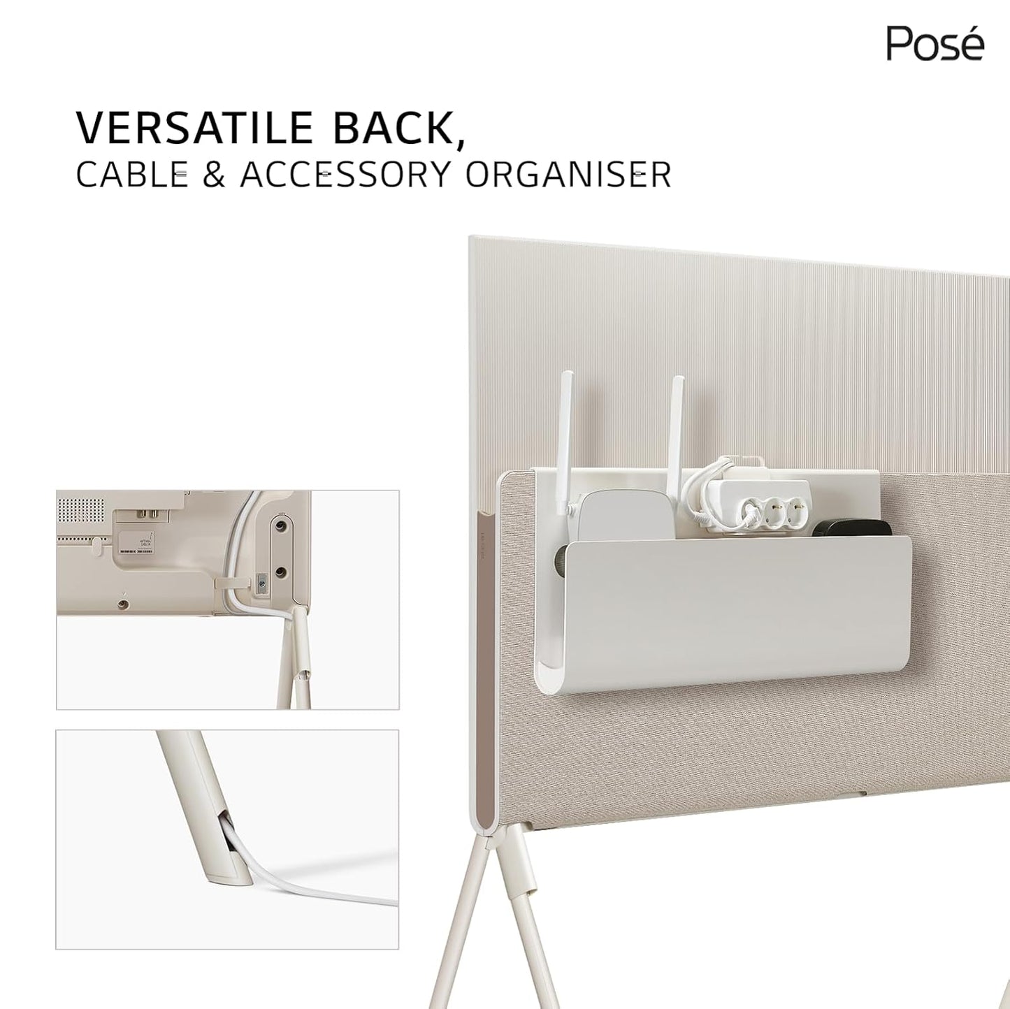 LG 139 cms (55 inches) Objet Collection LX1 Posé Series 4K Ultra HD Smart OLEDevo TV 55LX1QPSA (Beige)