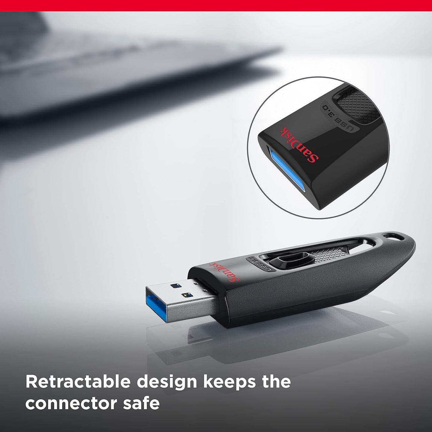 SanDisk Ultra 64GB, USB 3.0, Flash Drive, Upto 130MB/s R, Pendrive, Black, 5Y Warranty (SDCZ48-064G-I35)
