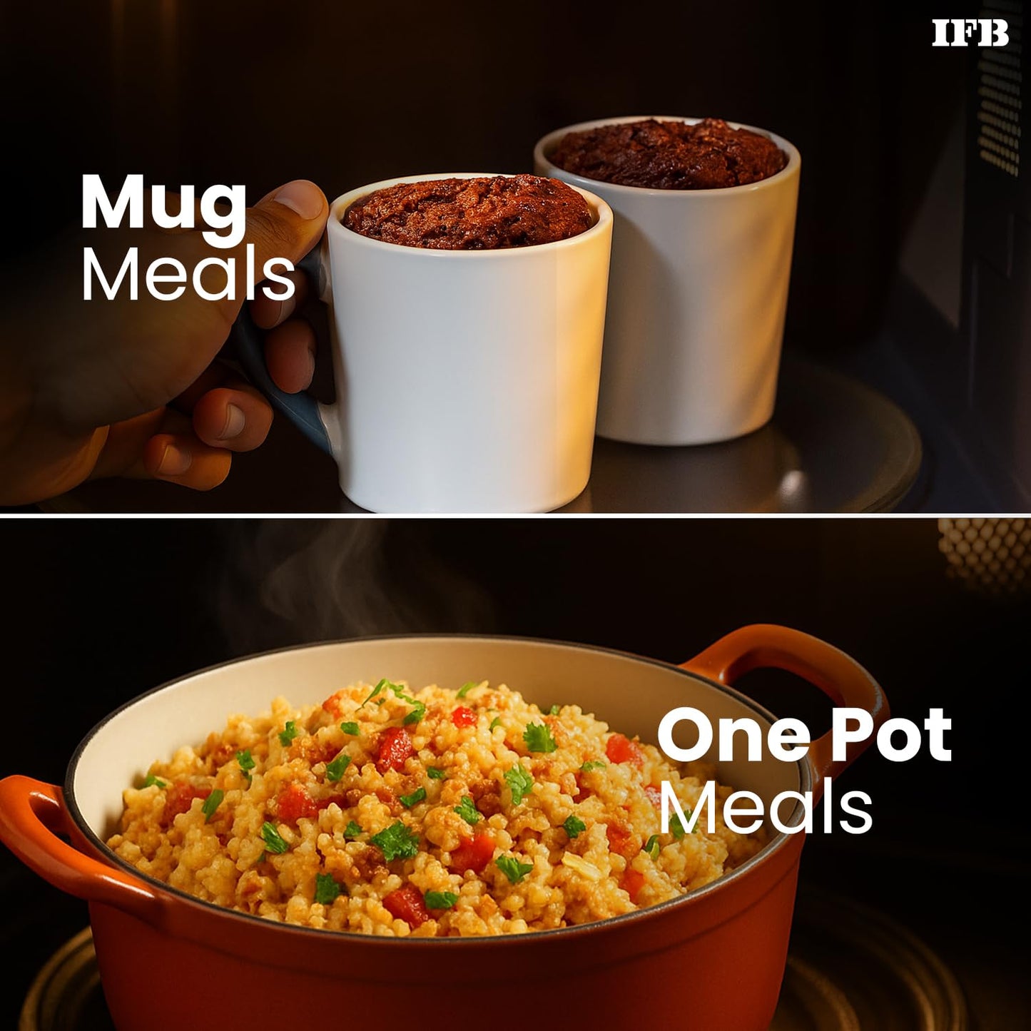 IFB 24L Solo Microwave Oven (24PM2S, Multi Stage Cooking with 69 Indian & Continental Auto Cook Menus, Child-lock Protection, Deodorize function, Delay Start & Power Save, black)