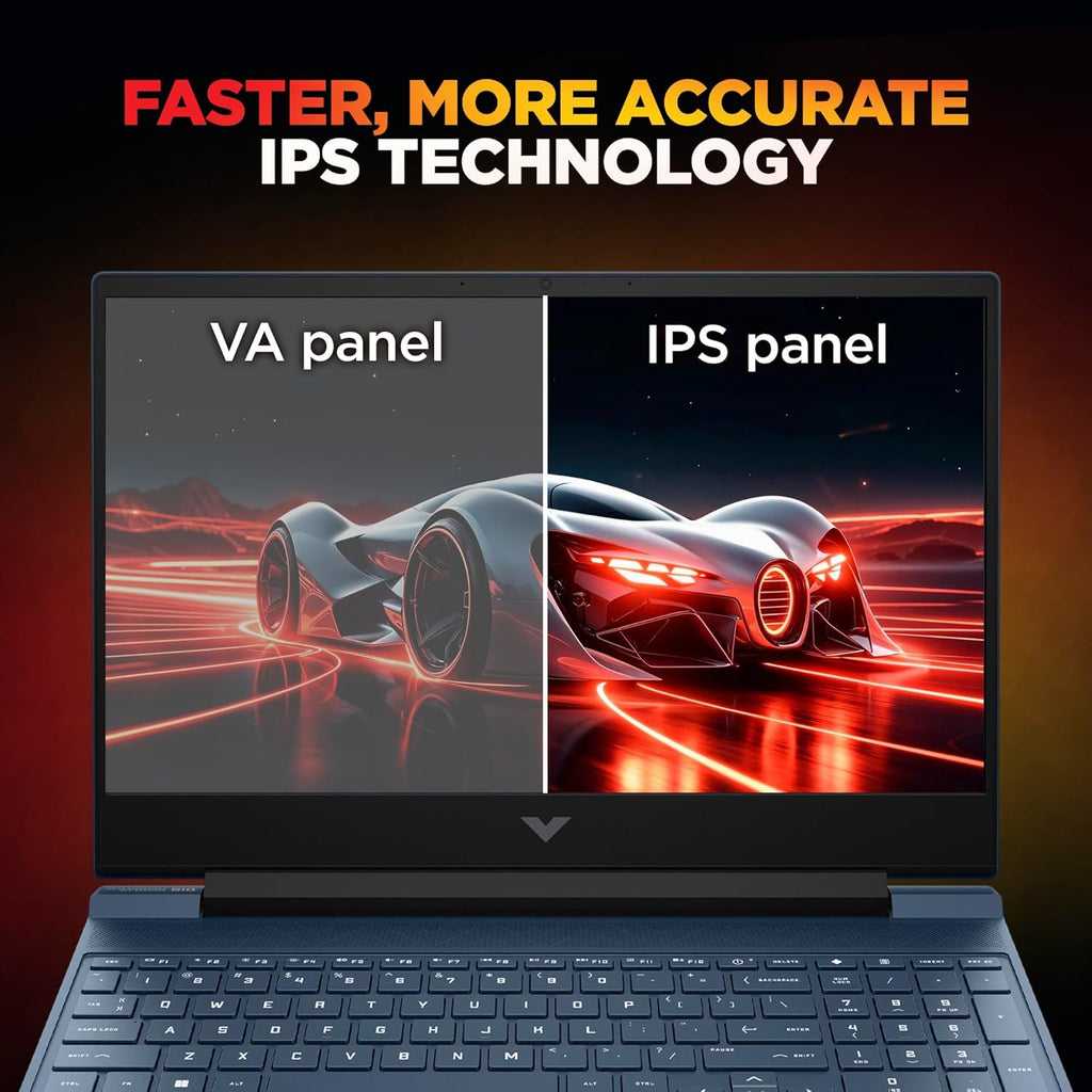 HP Smartchoice Victus, 13th Gen Intel Core i5-13420H Processor, 4GB RTX 3050, Upgrade(Upto 32GB) 16GB DDR4, 512GB SSD, FHD, 144Hz, IPS, 15.6’’/39.6cm, Win11, Office24, Blue, 2.29kg, fa2190TX Laptop