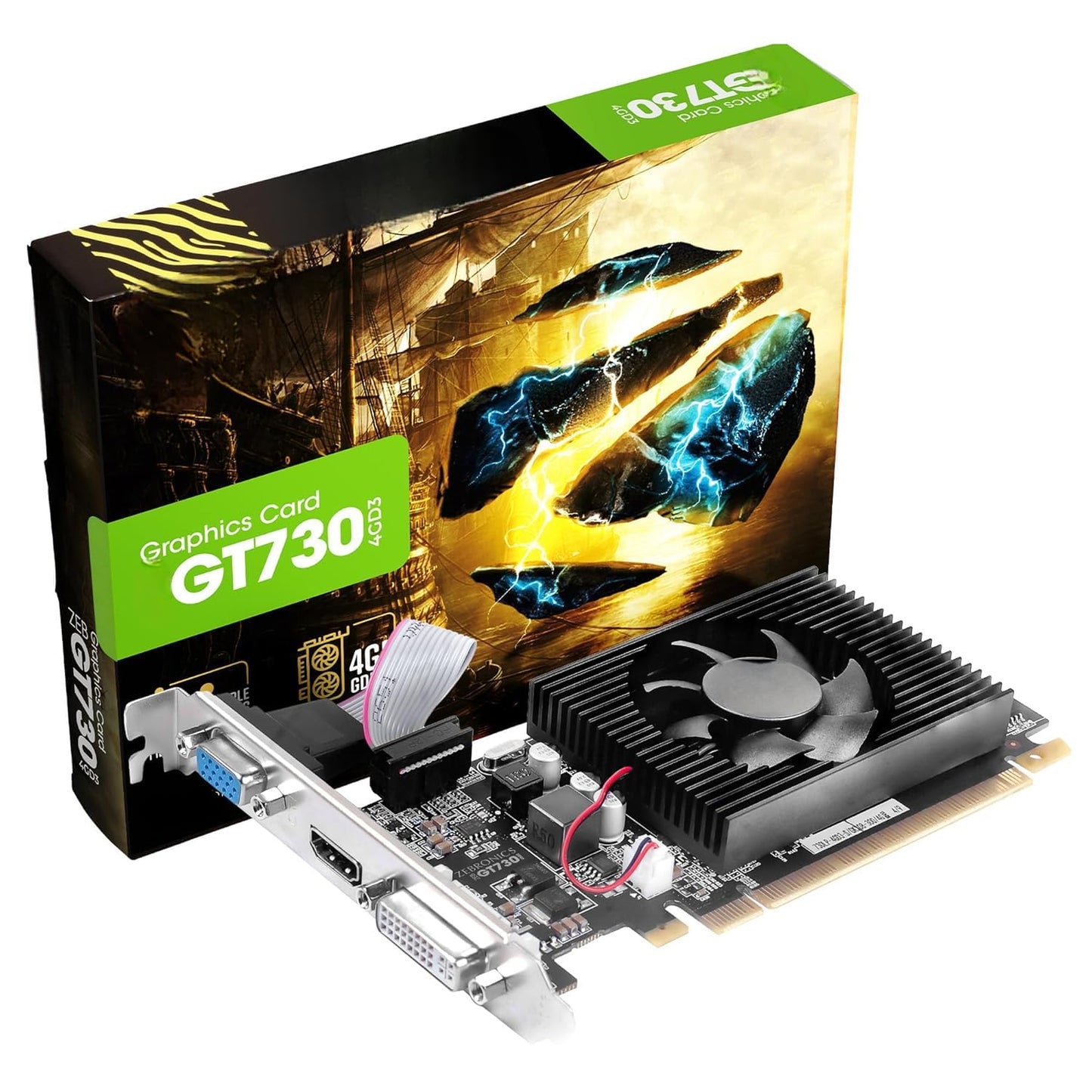 Techsupport Assembled Gaming Desktop CPU with Core-i7 4770 Generation || 4GB 730 Grafics Card Dedicated || 16GB Ram II 512GB SSD II HDMI VGA Ports Win 11 Pro II MS Office II, Black RGB Light