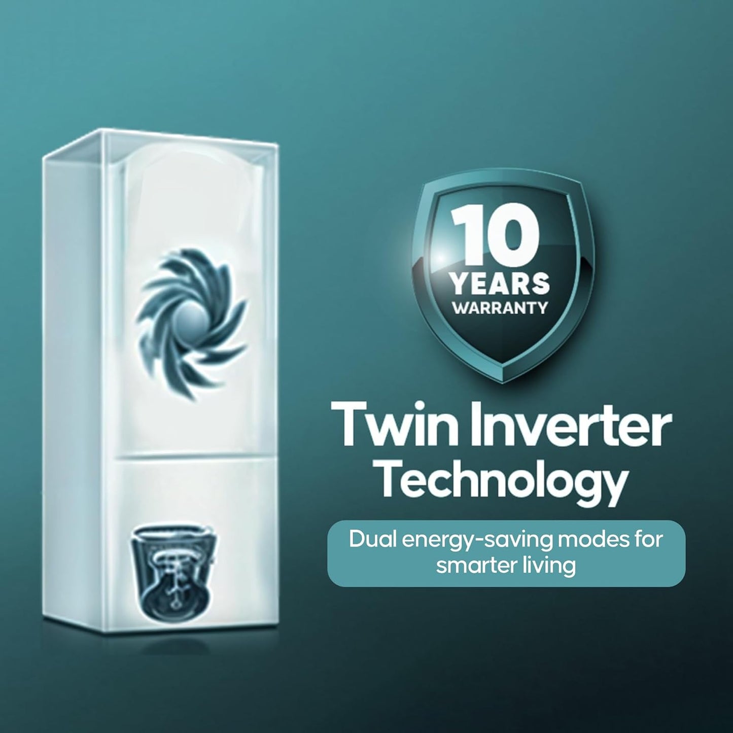 Haier 325 L 2 Star Frost Free Bottom Mount Double Door Refrigerator | Jhukna Mat - Bottom Freezer | Twin Inverter | Twist Ice Maker | 1 Hour Icing Technology (HRB-3502BS-P, Brushline Silver)