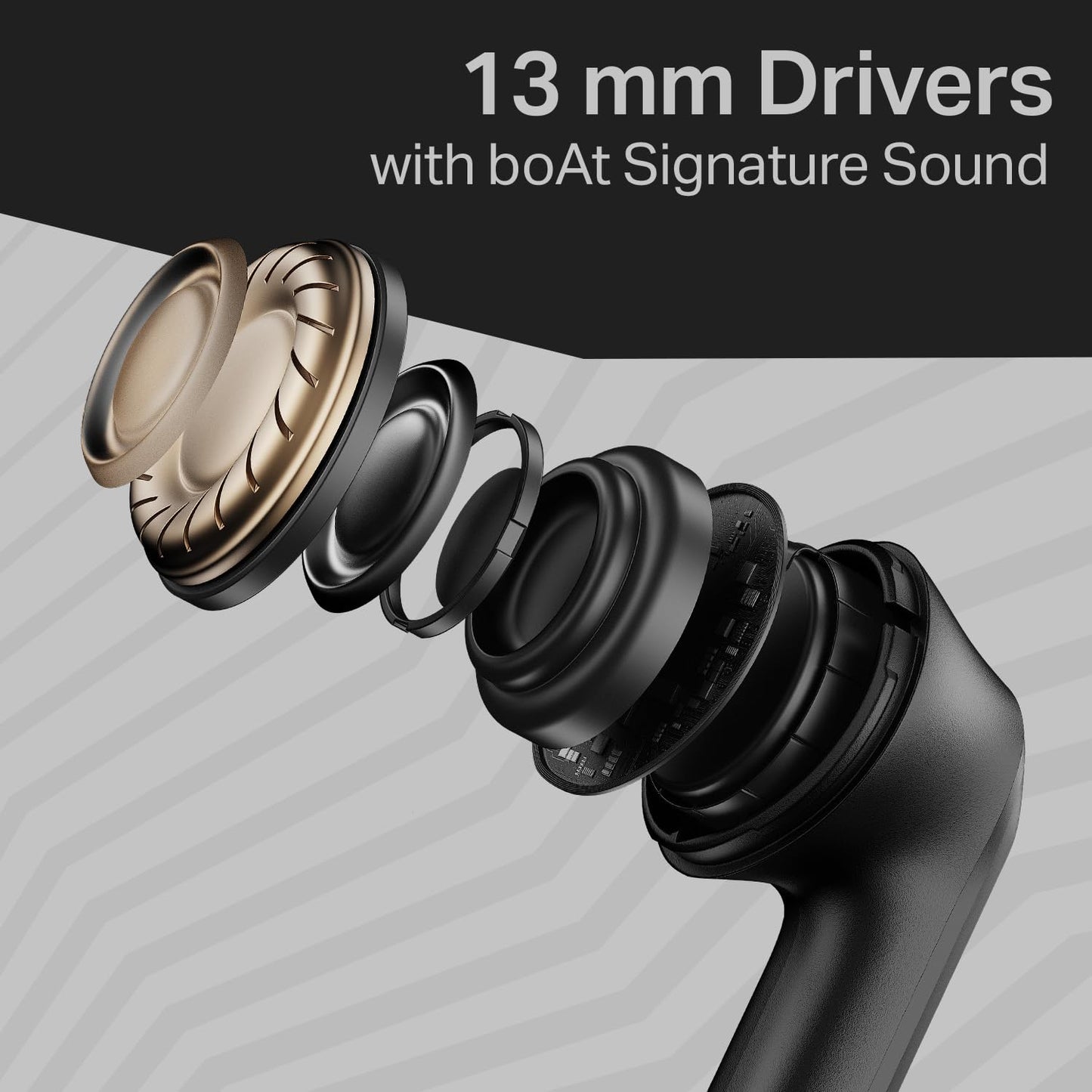 boAt 2025 Launch Airdopes 219, 4Mics ENx Tech, 40 Hrs Battery, Best in Segment for Calling,Free Music Streaming,13mm Drivers, Bluetooth Earbuds, TWS Ear Buds Wireless Earphones with mic (Carbon Black)
