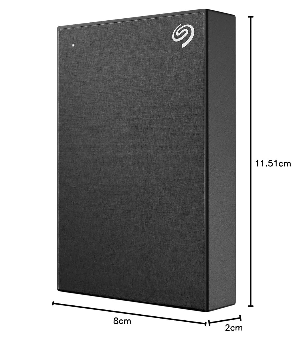 Seagate One Touch 4TB External HDD with Password Protection Black, for Windows and Mac, with 3 yr Data Recovery Services, and 4 Months Adobe CC Photography (STKZ4000400)