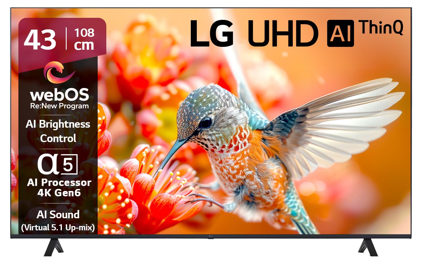 LG 139 cm (55 inches) UA82 Series 4K Ultra HD (3840 x 2160) Smart webOS LED TV 55UA82006LA