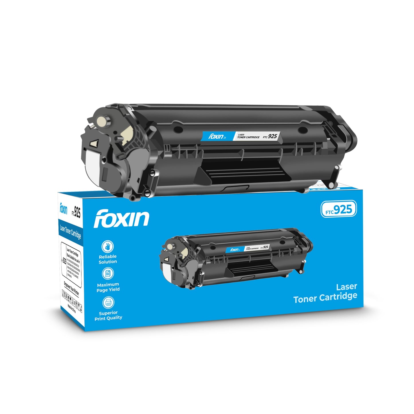 FOXIN FTC 88A/CC388A Black Laser Toner Cartridge Compatible for HP Laserjet Printer M1136, MFP, P1007, P1106, P1108, P1008, M1213nf, MFP, M126nw MFP, M1218nfs, M128fw MFP, M128fn , MFP, M226DW, M226DN