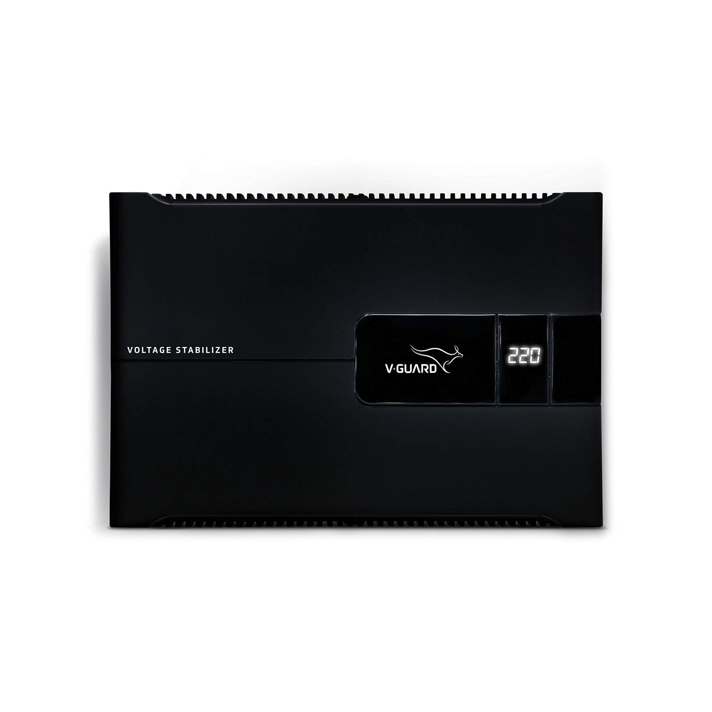 V-Guard Voltino Grand Digi Plus TV Stabilizer | Applicable for Smart TVs up to 203 cm (80'') + Set Top Box,Home Theatre/Gaming Console| 4 A Capacity | Dual Seven Segment Digital Display | Black