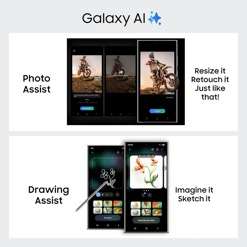 Samsung Galaxy S24 Ultra 5G AI Smartphone with Galaxy AI (Titanium Violet, 12GB, 256GB Storage), Snapdragon 8 Gen 3, 200 MP Camera with ProVisual Engine and 5000mAh Battery