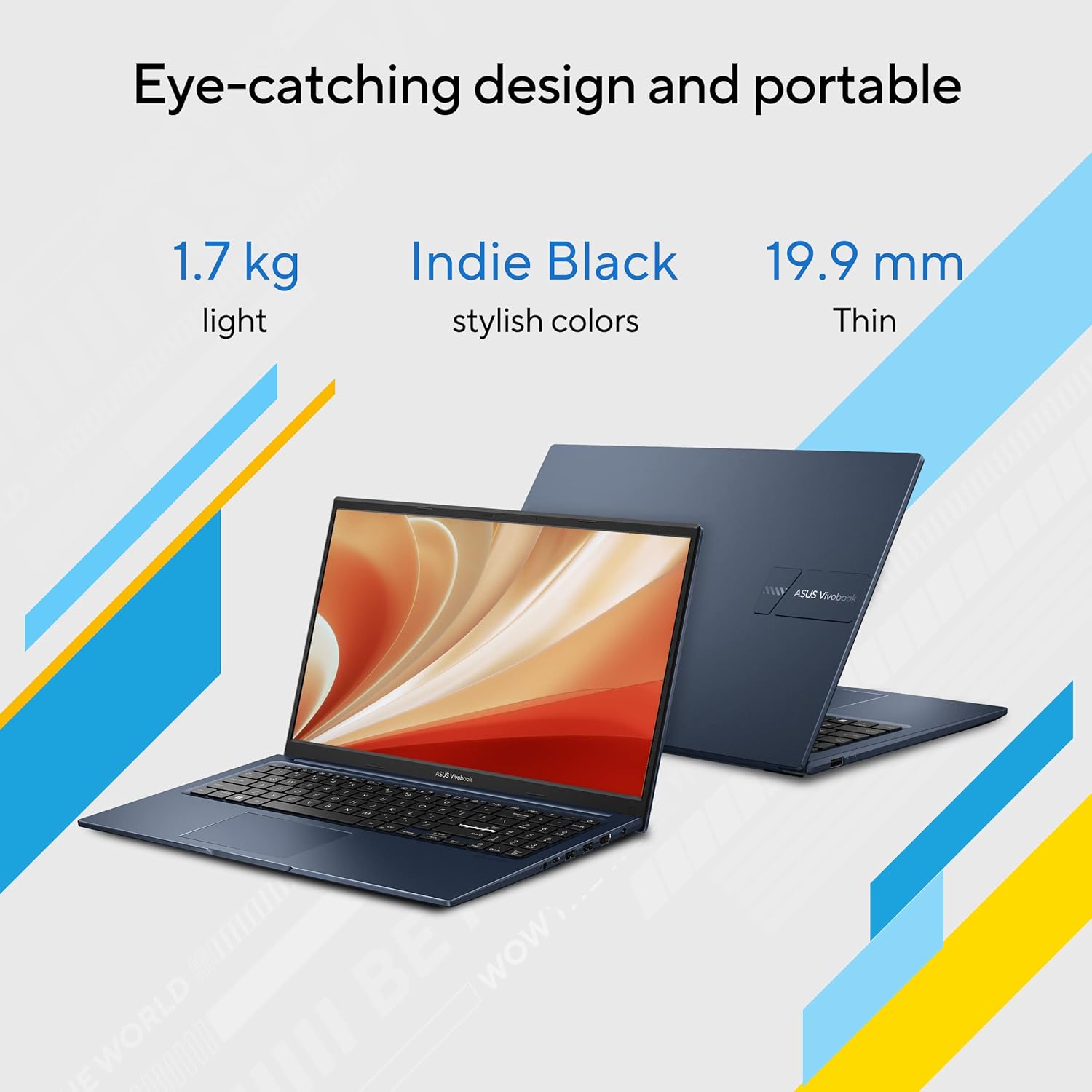 ASUS Vivobook 15, 15.6" FHD (1920 x 1080), Intel Core i3-1315U, (8GB RAM/512GB SSD/Intel UHD iGPU/Windows 11/M365 Basic (1Year)*/Office Home 2024/Quiet Blue/1.7 Kg), X1504VA-NJ3321WS