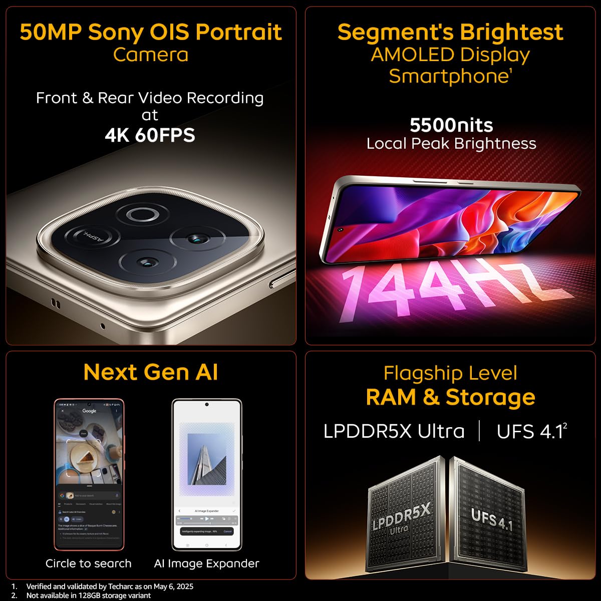 iQOO Neo 10 (Titanium Chrome, 16GB RAM, 512GB Storage) | Snapdragon 8s Gen 4 Processor & SuperComputing Chip Q1 | 7000 mAh Battery | Segment’s Highest 144 FPS Gaming Smartphone