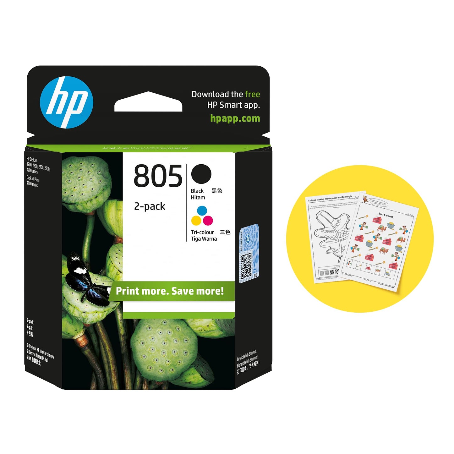 HP 805 Black Original Ink Cartridge