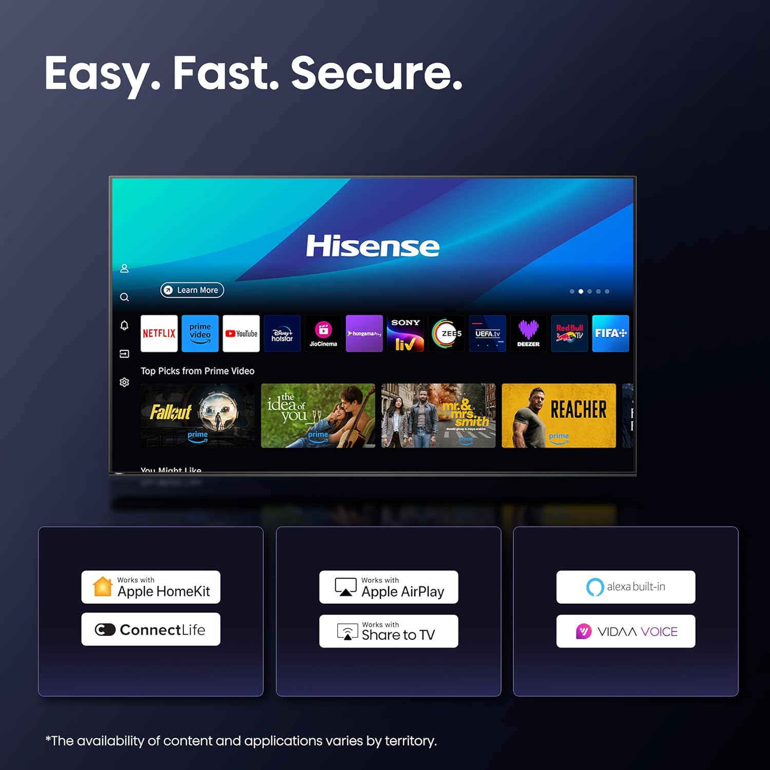 Hisense 189 cm (75 inches) U7Q Series 4K Ultra HD Smart QLED Mini LED TV 75U7Q (Black)