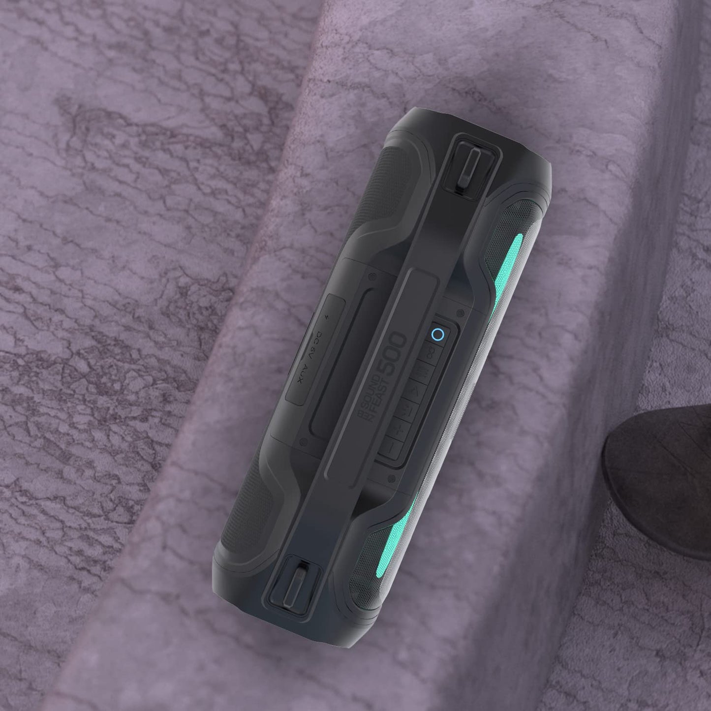 ZEBRONICS Zeb-Sound Feast 500 Bluetooth 5.0 Portable Speaker with 70W, 9H* Backup, TWS, IPX5 Waterproof, Call Function, RGB Lights, AUX, mSD, Voice Assistant, Type C and Grill Finish