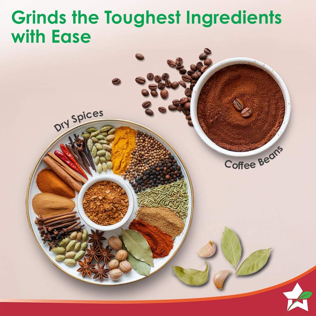 Wonderchef Nutri-blend 500W Mixer Grinder, 22000 RPM Motor, Smoothie Maker, Masala Grinder, Chutney Blender, 3 Unbreakable Jars, Recipe Book by Chef Sanjeev Kapoor, 2 Yr Warranty, Black