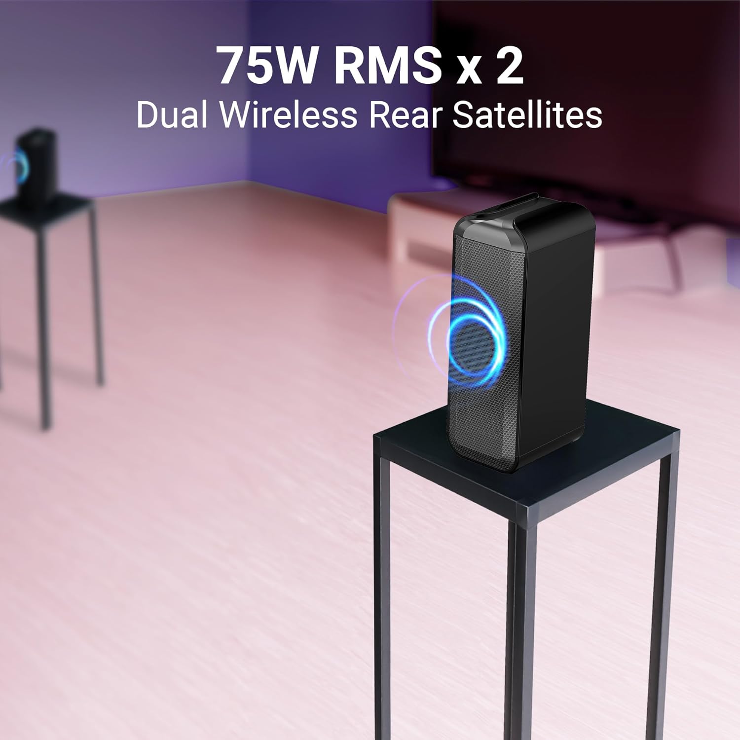 ZEBRONICS Juke BAR 9510WS PRO Dolby 5.1 Soundbar, Dolby Audio, 600 Watts, Wireless (Dual Rear Satellites & 6.5" Subwoofer), Triple Driver Soundbar, Bluetooth v5.1 | HDMI (ARC) | Optical | USB | AUX