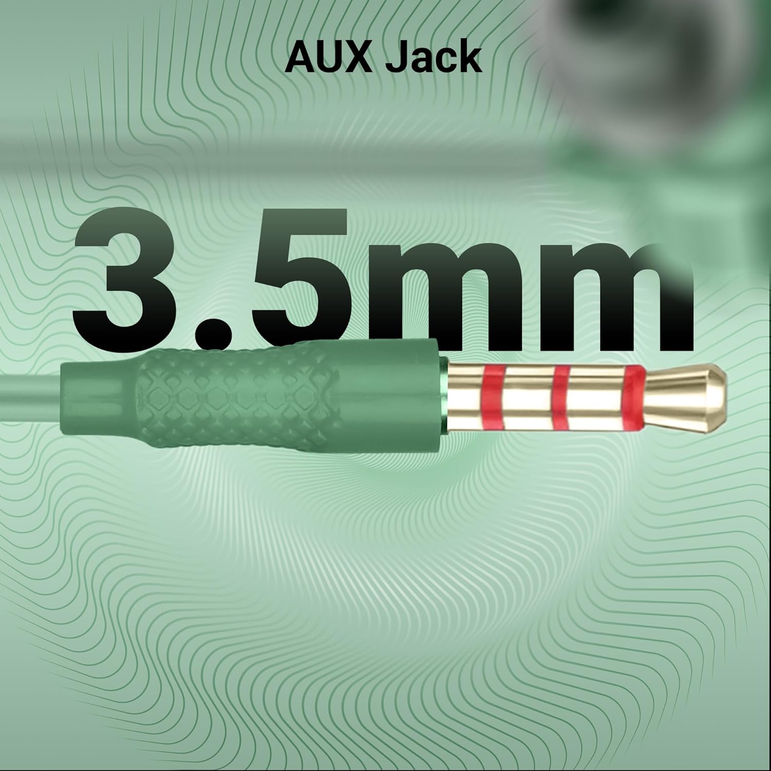 ZEBRONICS Buds 50, 3.5mm, in-Ear, Wired Earphones, in-Line MIC, 10mm Neodymium Bass Drivers, 1.2m Soft Silicon Cable, Magnetic Earbuds, Compatible with Mobile | Tablet | Laptop (Green)