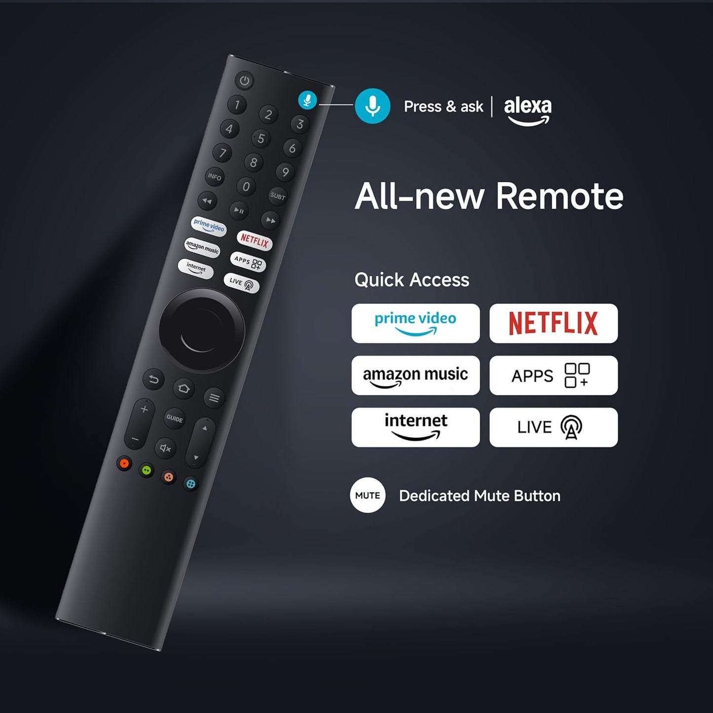 Xiaomi 108 cm (43 inch) FX Ultra HD 4K Smart LED Fire TV L43MB-FIN