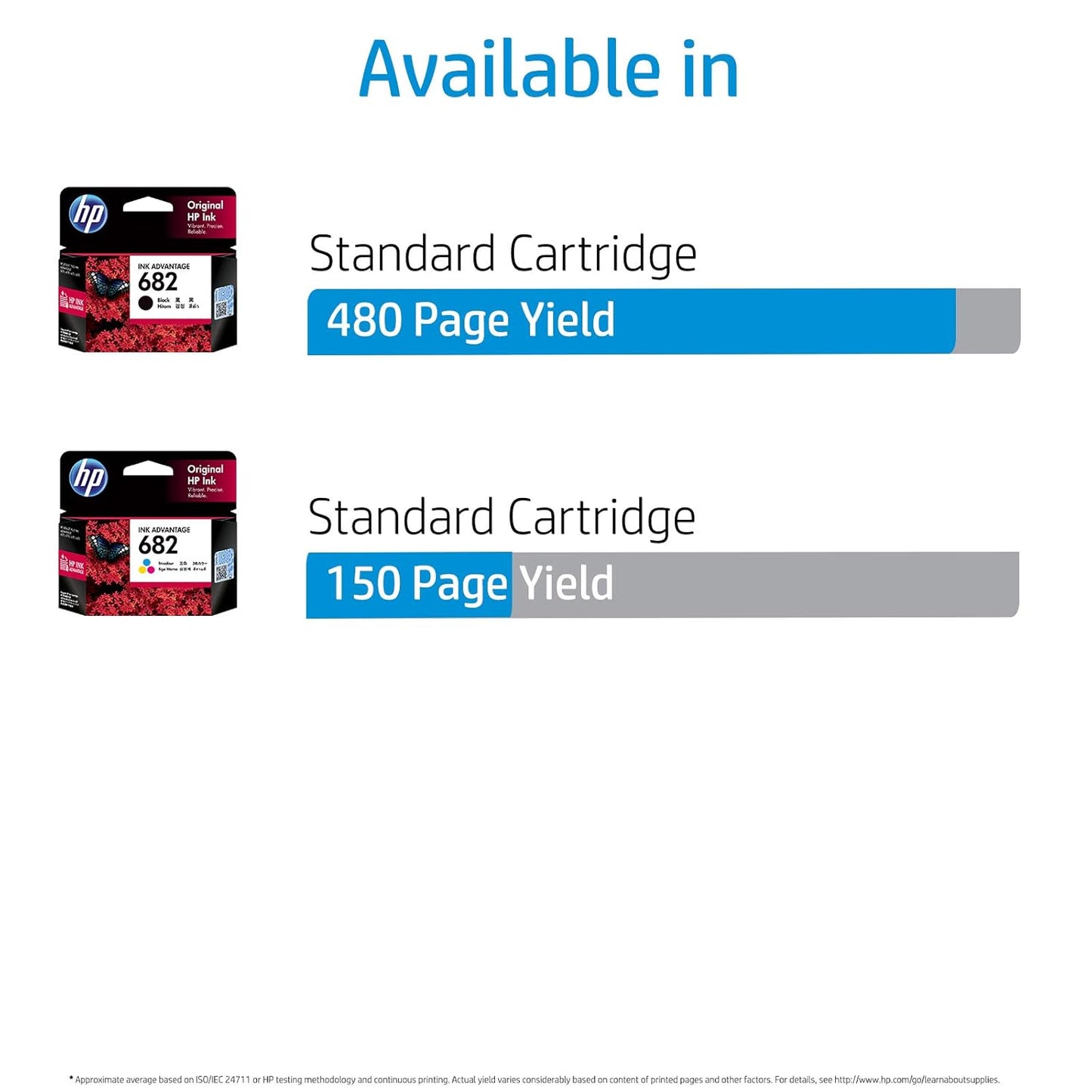 HP 682 Black Original Ink Advantage Cartridge