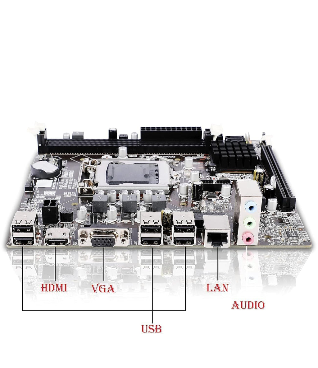 Desktop CPU with Core i5-2nd 2400(2.9 to 3.4 Ghz) || 8GB RAM || 256GB SSD || WiFi DONGLE || HDMI || VGA || Ethernet || Integreated HD Graphics || USB 3.0 || Win 10 Basic Software Installed