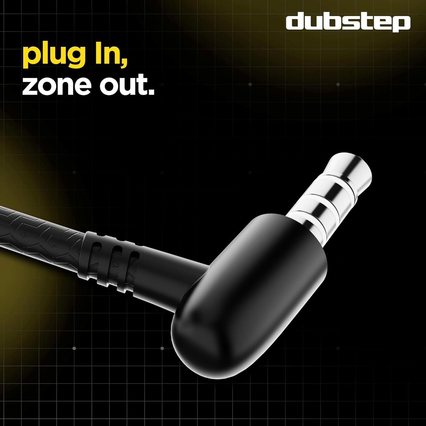 Dubstep Squad M7 with X-Bass Technology, 10mm Dynamic Drivers, Mobile/Laptop Compatible, 3.5 mm Audio Jack, in-Ear Wired Headphones with Mic - Grey