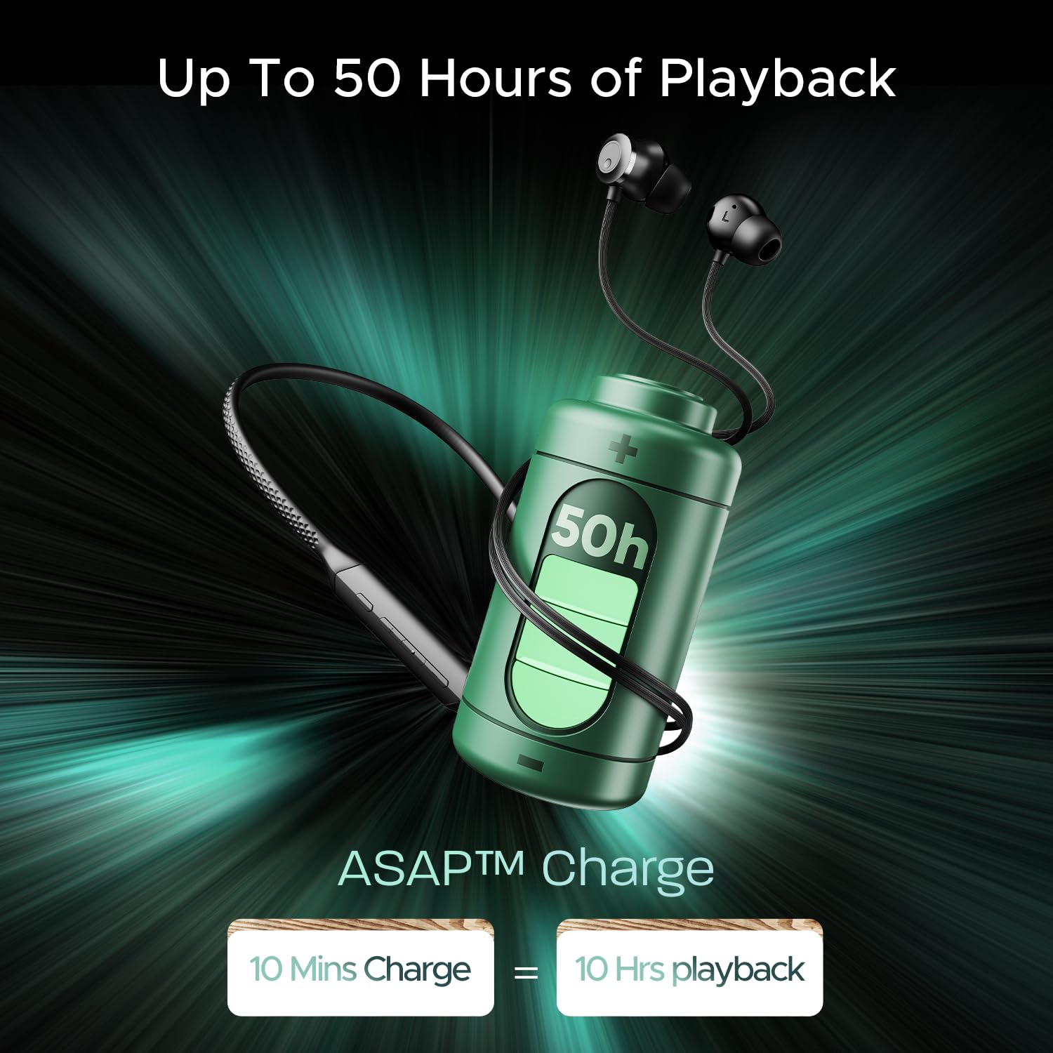 boAt Rockerz 255 Z Plus, AI-Enx Tech, Spatial Audio, 50HRS Battery, Low Latency Mode, Fast Charge, App Support, IPX4 BT V5.3, Bluetooth Neckband, Wireless With Mic In ear Phones (Active/Classic Black)