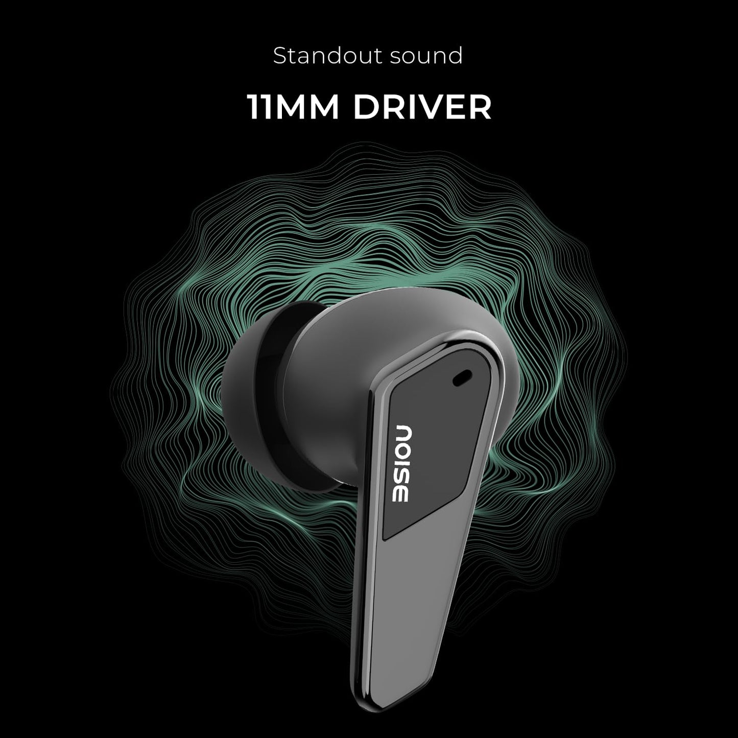 Noise Earbuds N1 Pro Truly Wireless Earbuds with Metallic Finish, ANC(Upto 30Db), 60H of Playtime, Dual Pairing, Instacharge(10 Min=200 Min), BT V5.3(Chrome Black)