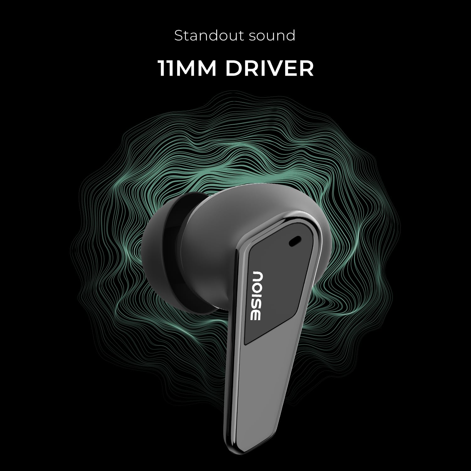 Noise Earbuds N1 Pro Truly Wireless Earbuds with Metallic Finish, ANC(Upto 30Db), 60H of Playtime, Dual Pairing, Instacharge(10 Min=200 Min), BT V5.3(Chrome Black)