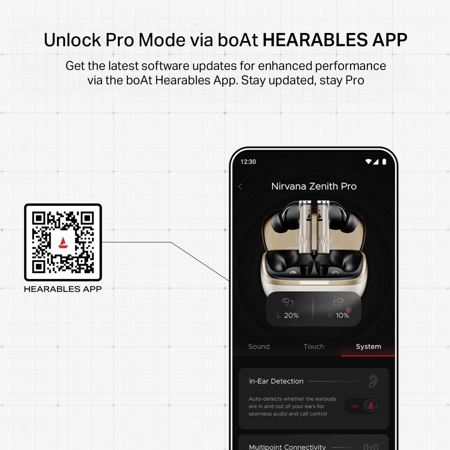 boAt Nirvana Zenith Pro (2025), 50dB Hybrid Adaptive ANC, Spatial Audio, Hi-Res Audio LDAC, 6Mics AI-ENx, 80 Hrs Battery, Bluetooth Earbuds, TWS Ear Buds Wireless Earphones with mic (Platinum Gold)