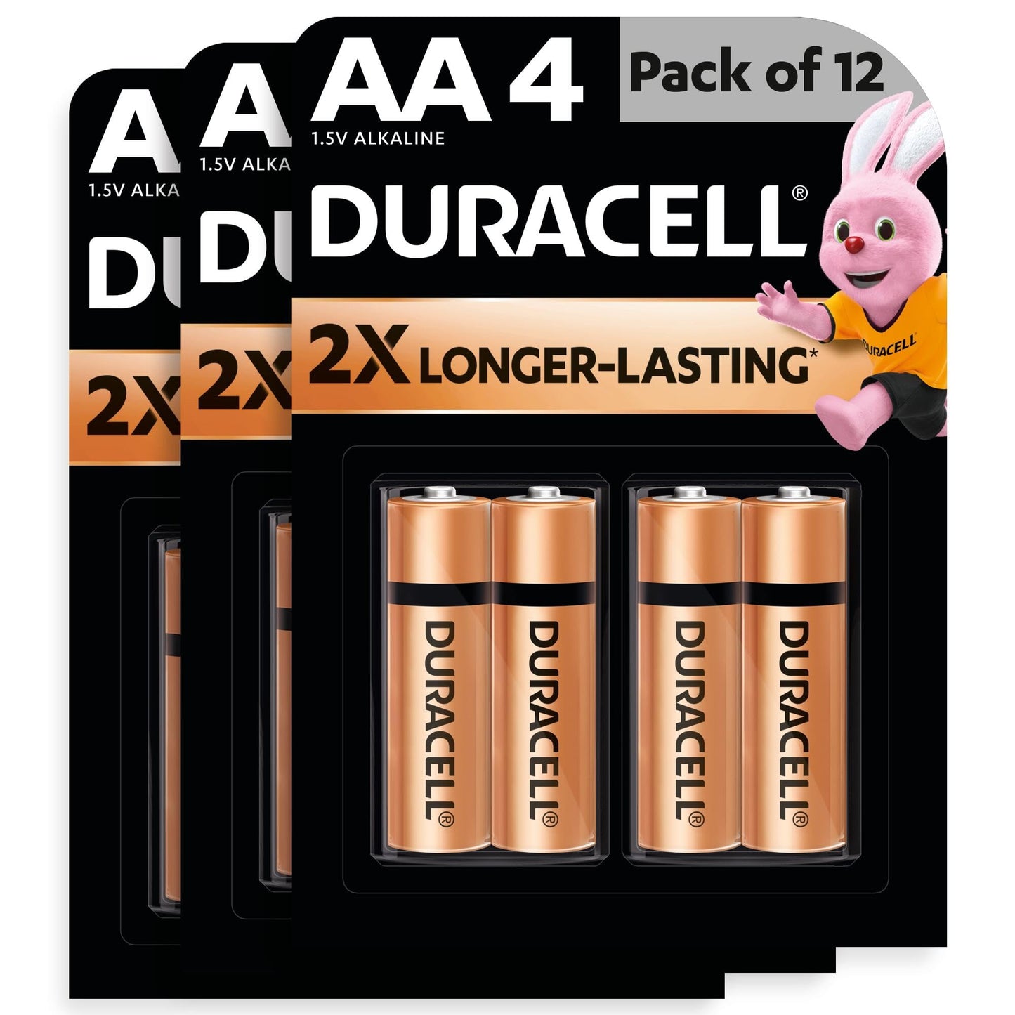 Duracell Alkaline AAA Battery, Pack of 10, Everyday Devices, Clock, Toy, Remote