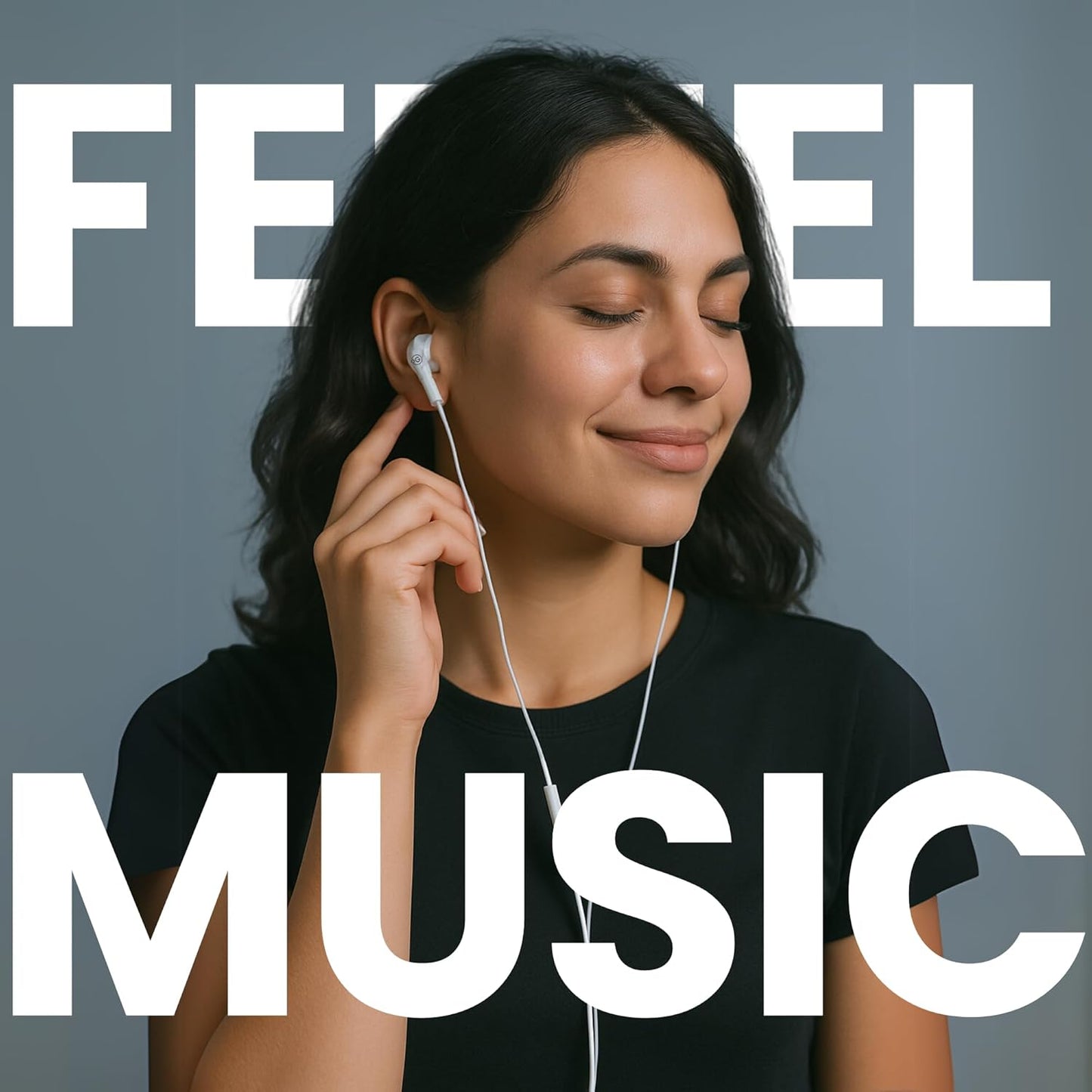 OOGE Beat 1 Wired Earphones with Mic, 3.5mm Jack, Deep Bass, Inline Controls, Lightweight and Comfortable Fit, Earphone Wired with Mic, Ideal for Laptop, Tablet, and Android Devices (White)